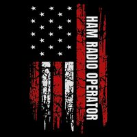 Ham Radio Operator American Usa Flag Amateur Radio 7-Panel Snapback Hat