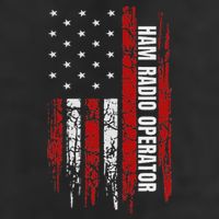 Ham Radio Operator American Usa Flag Amateur Radio 25L Jumbo Tote