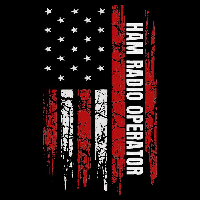 Ham Radio Operator American Usa Flag Amateur Radio Zip Tote Bag