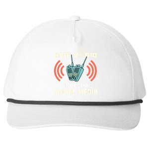 Ham Radio Operator CB Radio Funny Snapback Five-Panel Rope Hat