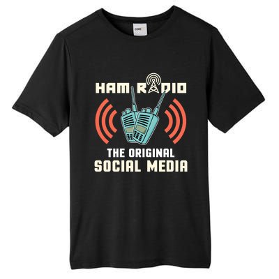 Ham Radio Operator CB Radio Funny Tall Fusion ChromaSoft Performance T-Shirt