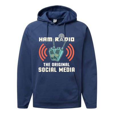 Ham Radio Operator CB Radio Funny Performance Fleece Hoodie