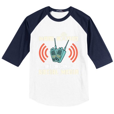 Ham Radio Operator CB Radio Funny Baseball Sleeve Shirt