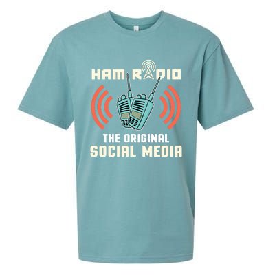 Ham Radio Operator CB Radio Funny Sueded Cloud Jersey T-Shirt