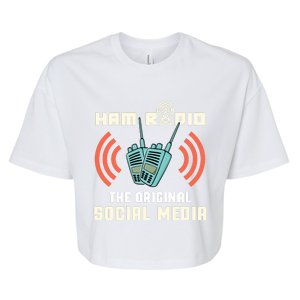 Ham Radio Operator CB Radio Funny Bella+Canvas Jersey Crop Tee