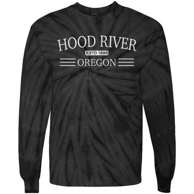 Hood River Oregon Tie-Dye Long Sleeve Shirt