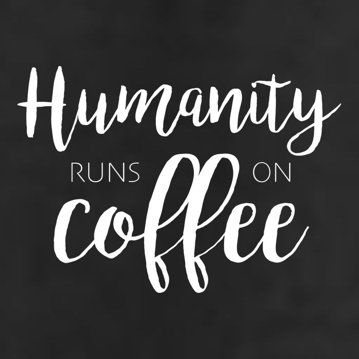 Humanity Runs On Coffee Cool Comfort Performance Bucket Hat