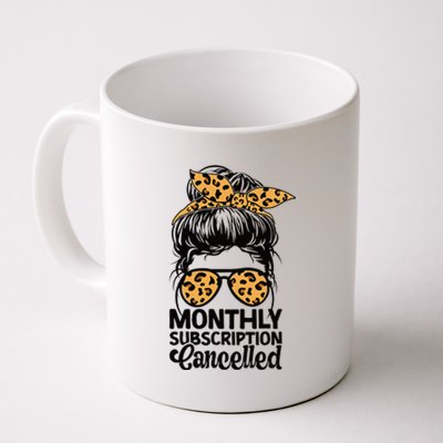 Hysterectomy Recovery Products Uterus Messy Bun Leopard Coffee Mug