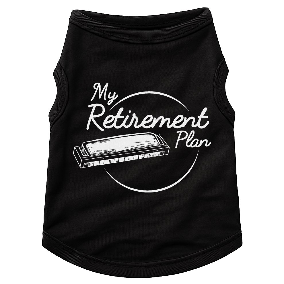 Harmonica Retirement Plan I Mouth Organ Gift Doggie Tank