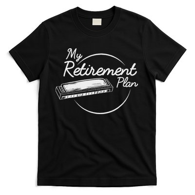 Harmonica Retirement Plan I Mouth Organ Gift T-Shirt
