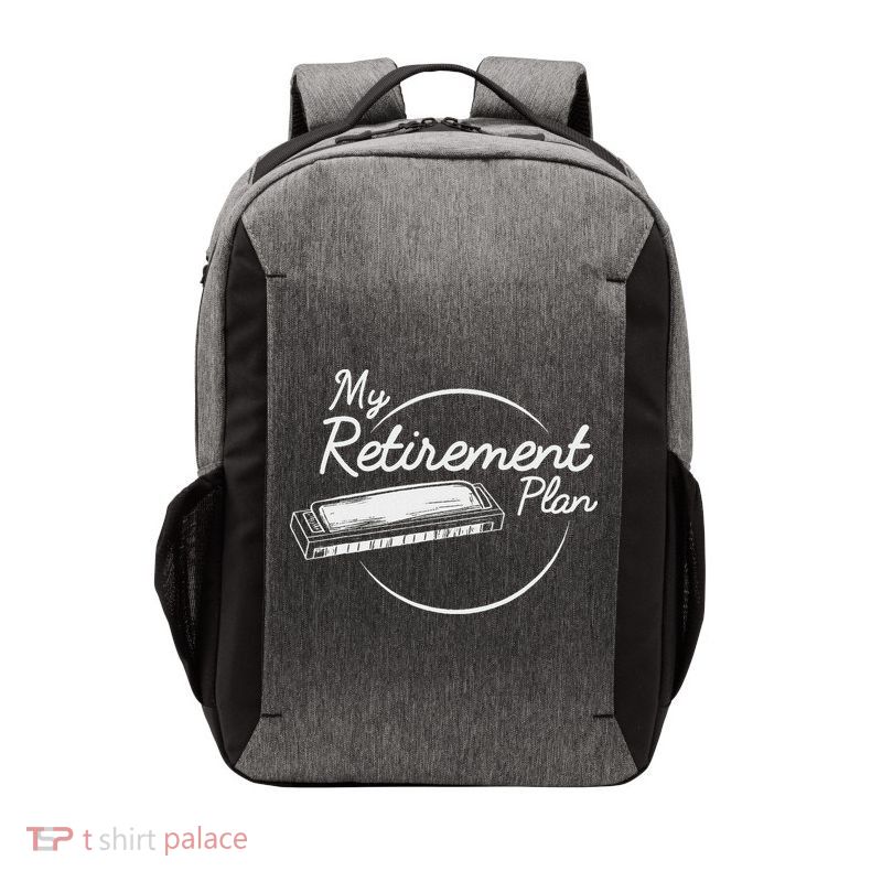 Harmonica Retirement Plan I Mouth Organ Gift Vector Backpack