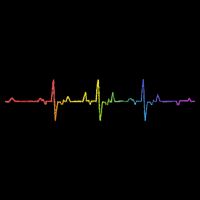 Heartbeat Rainbow Pride Lgbtq Ally Pulse Colors T-Shirt