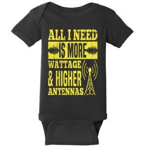 HAM Radio Professional Design for a Ham radio hobbyist Baby Bodysuit