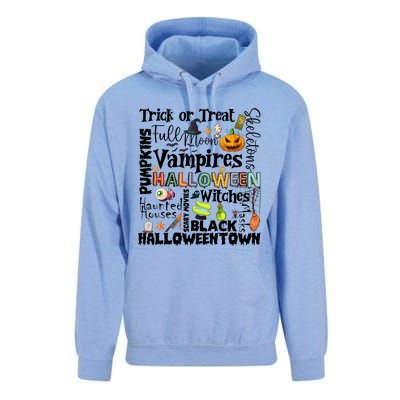 Halloween Retro Pumpkin Ghost Vampires Unisex Surf Hoodie