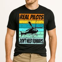 Helicopter Real Pilots Dont Need Runways Performance Shirt