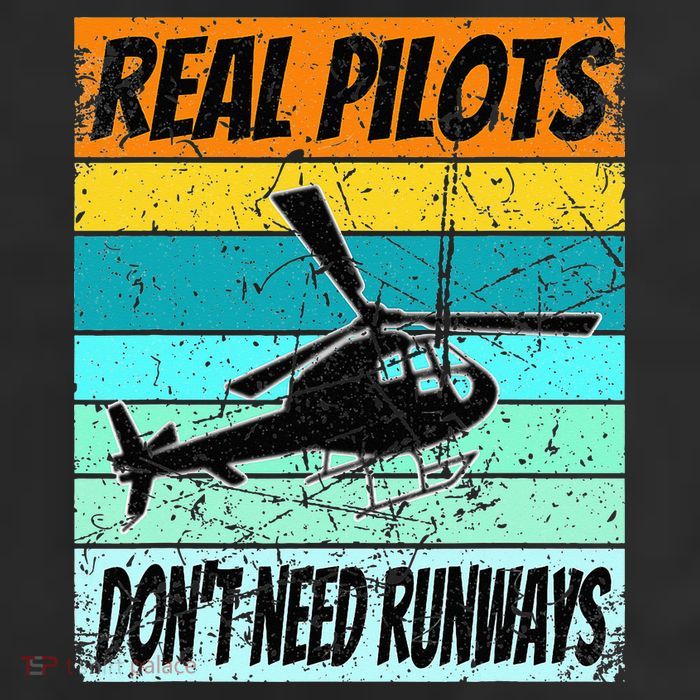 Helicopter Real Pilots Dont Need Runways Adult Drive Performance Visor
