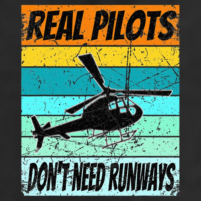 Helicopter Real Pilots Dont Need Runways 15oz Campfire Ceramic Mug