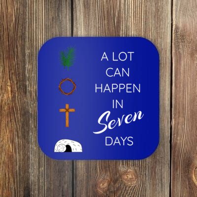 His Risen Palm Sunday Holy Week Good Friday Easter Gift Coaster