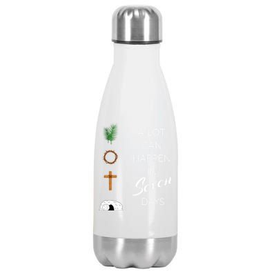 His Risen Palm Sunday Holy Week Good Friday Easter Gift Stainless Steel Insulated Water Bottle