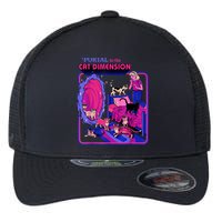 Halloween Retro Portal To The Cat Dimension Funny Flexfit Unipanel Trucker Cap