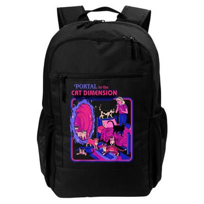 Halloween Retro Portal To The Cat Dimension Funny Backpack