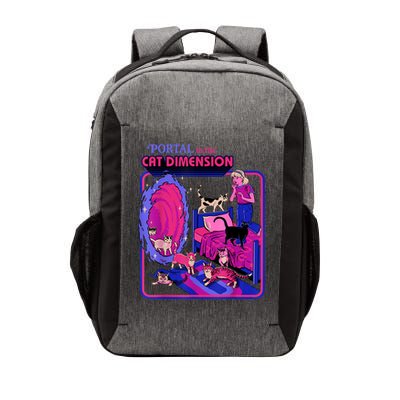 Halloween Retro Portal To The Cat Dimension Funny Vector Backpack
