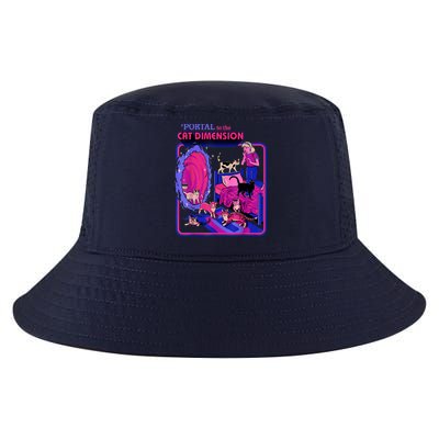 Halloween Retro Portal To The Cat Dimension Funny Cool Comfort Performance Bucket Hat