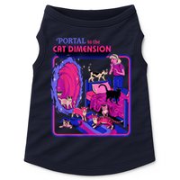 Halloween Retro Portal To The Cat Dimension Funny Doggie Tank