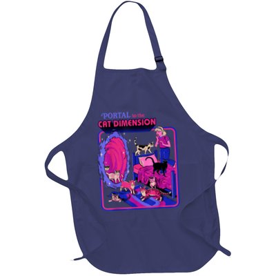 Halloween Retro Portal To The Cat Dimension Funny Apron