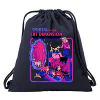 Halloween Retro Portal To The Cat Dimension Funny Drawstring Bag