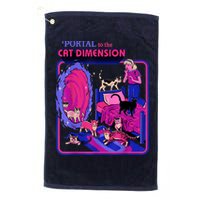 Halloween Retro Portal To The Cat Dimension Funny Golf Towel