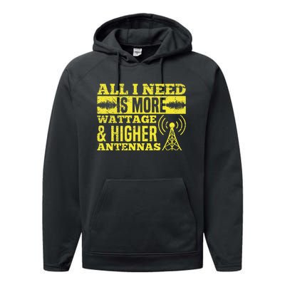 HAM Radio Professional Design for a Ham radio  Performance Fleece Hoodie