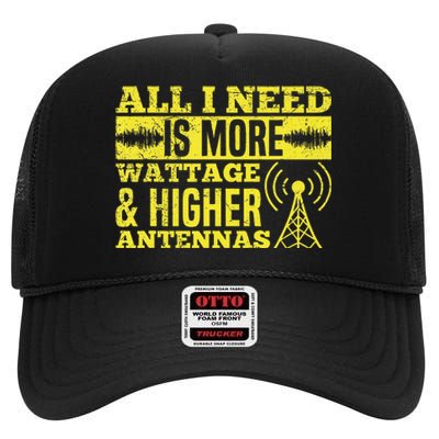 HAM Radio Professional Design for a Ham radio  High Crown Mesh Back Trucker Hat