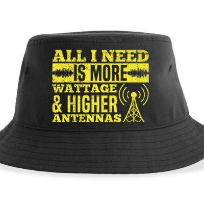 HAM Radio Professional Design for a Ham radio  Sustainable Bucket Hat