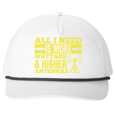 HAM Radio Professional Design for a Ham radio  Snapback Five-Panel Rope Hat