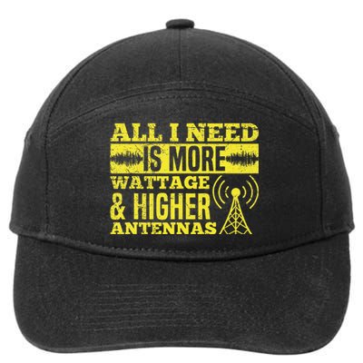 HAM Radio Professional Design for a Ham radio  7-Panel Snapback Hat