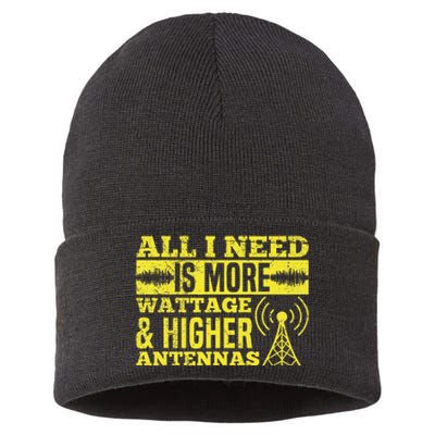 HAM Radio Professional Design for a Ham radio  Sustainable Knit Beanie