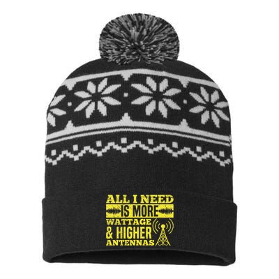 HAM Radio Professional Design for a Ham radio  USA-Made Snowflake Beanie