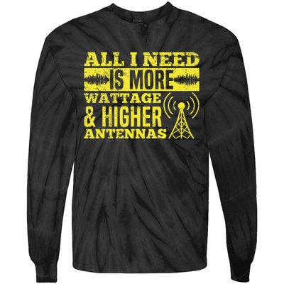 HAM Radio Professional Design for a Ham radio  Tie-Dye Long Sleeve Shirt