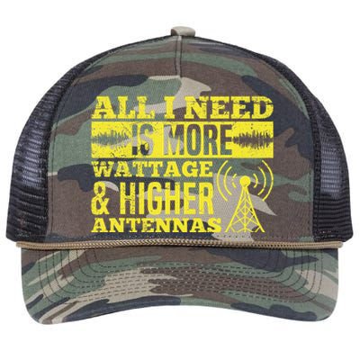 HAM Radio Professional Design for a Ham radio  Retro Rope Trucker Hat Cap