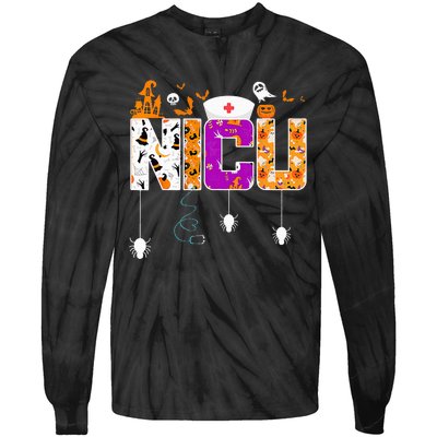 Halloween Retro Party for NICU Nurses and Nursing Students Tie-Dye Long Sleeve Shirt