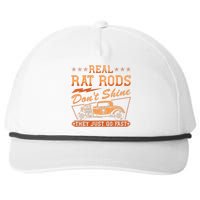 Hot Rod Rusty Car Dont Shine Vintage Rat Rod Snapback Five-Panel Rope Hat