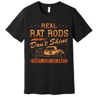 Hot Rod Rusty Car Dont Shine Vintage Rat Rod Premium T-Shirt