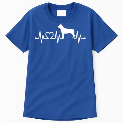 Heartbeat Rott Rottie Rottweiler Pulse For Dog Owners Ecg Gift Tall T-Shirt