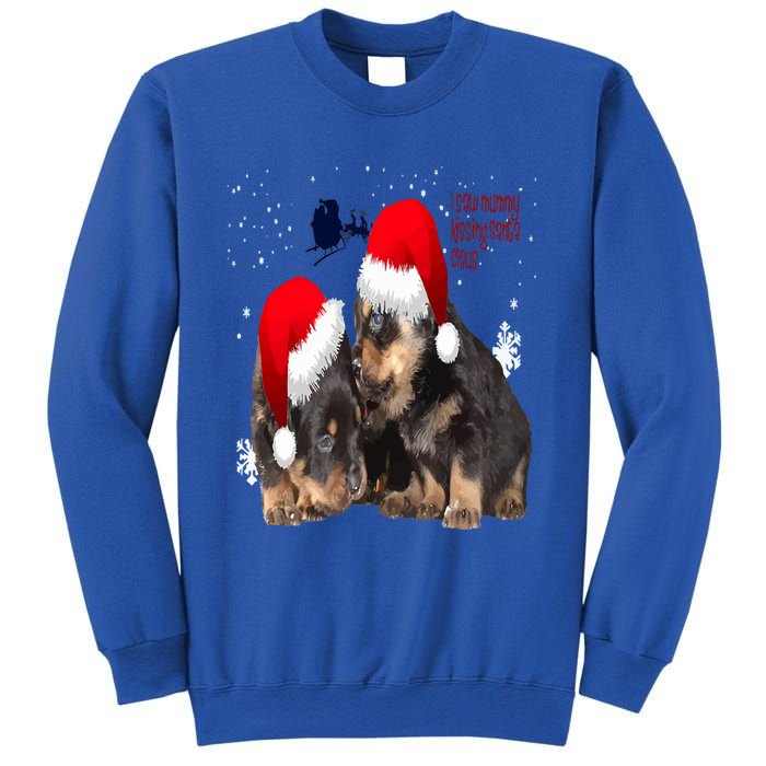 Holiday Ready Rottweilers A Puppy First Christmas Gift Sweatshirt