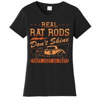 Hot Rod Rusty Car Dont Shine Vintage Rat Rod Women's T-Shirt