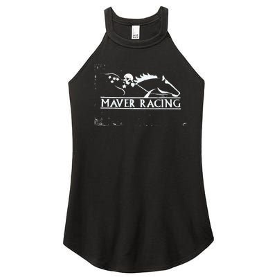 Horse Racing Racehorse Mavers Racing Racing Jockey Women's Perfect Tri Rocker Tank