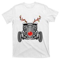 Hot Rod Reindeer Funny Christmas Ride T-Shirt