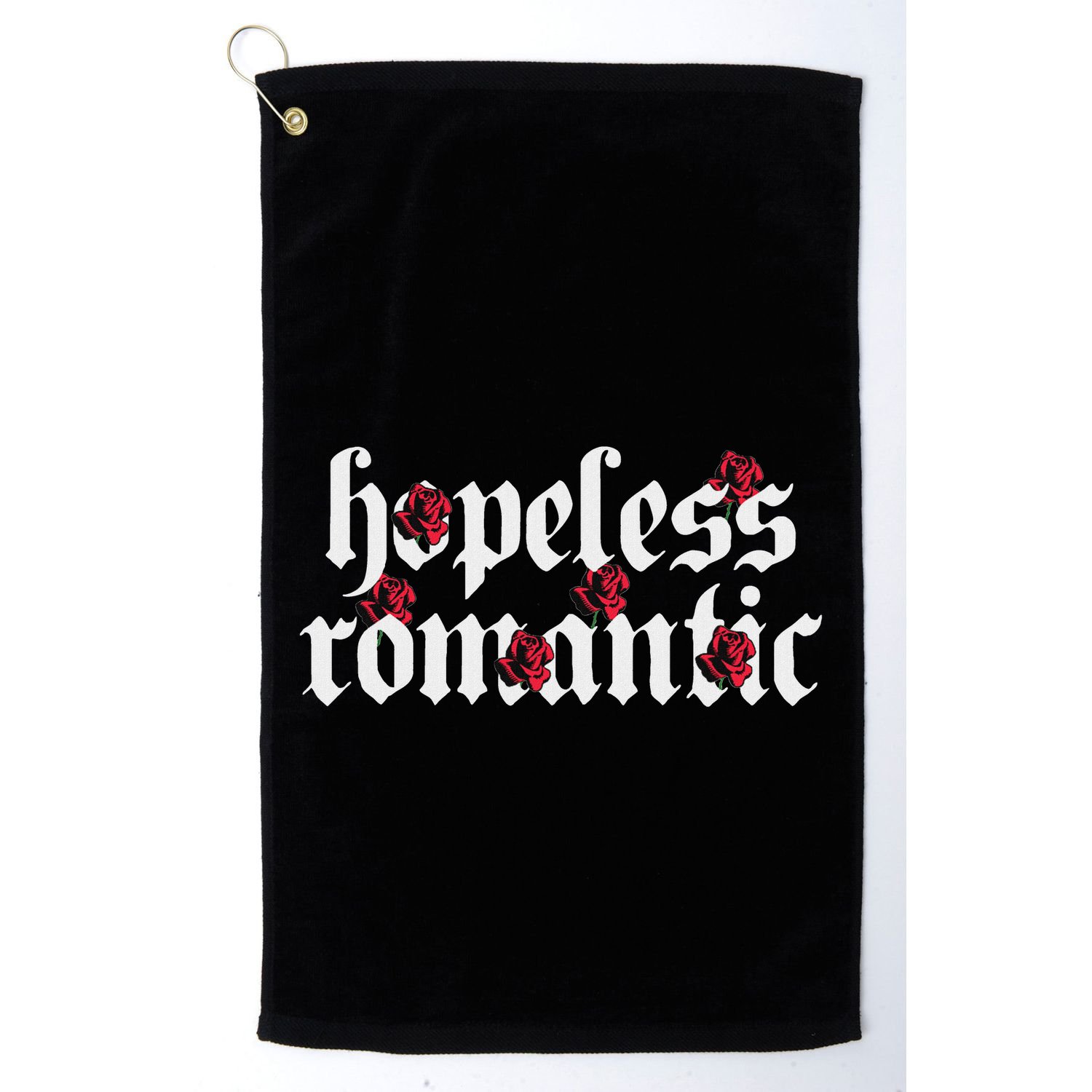 Hopeless Romantic Roses Rose Aesthetic Grunge Gothic Goth Golf Towel