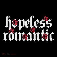 Hopeless Romantic Roses Rose Aesthetic Grunge Gothic Goth Kids T-Shirt